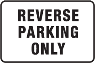 reverse parking only safequip signage au