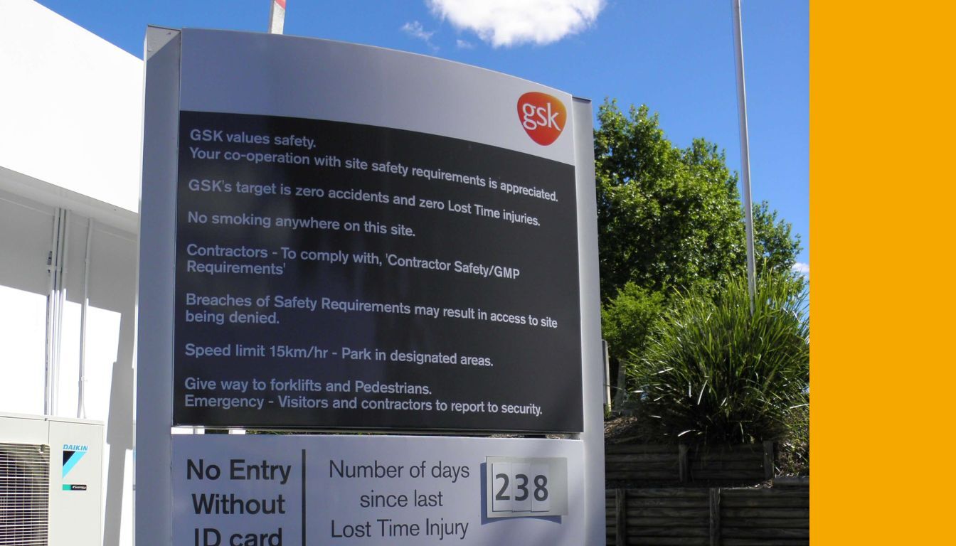 Condition of Entry Signage