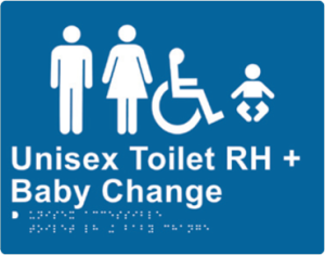 Unisex Accessible Toilet LH Transfer & Baby Change