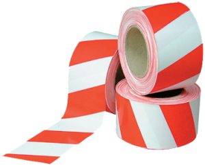 Barrier Tapes Std Duty - Non Reflective (Red / White)