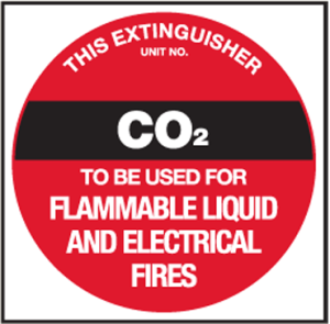 Extinguisher Label - C02