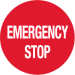 Emergency Stop (Circular) (Pack of 10)