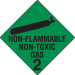 Hazchem Signs Non-Flammable Non-Toxic Gas