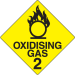 Hazchem Signs Oxidising Gas