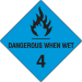 Hazchem Signs Dangerous When Wet