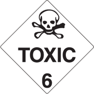 Hazchem Signs Toxic 6