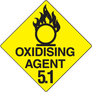Hazchem Signs Oxidising Agent 5.1