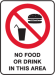 No food or Drink in this area