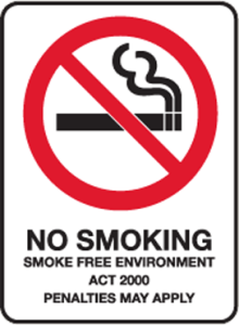 No Smoking - Act 2000 Penalties apply