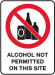 Alcohol not permitted on this site