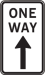 One way (with vertical arrow)