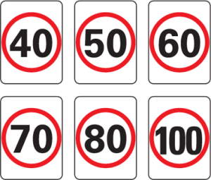 Speed Limit Sign (xxkm/h in roundel)