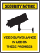 Video surveillance in use on these premises
