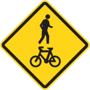 Crossing with Bicycle Picto