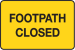 Footpath closed