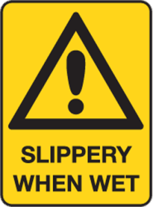 Slippery when wet